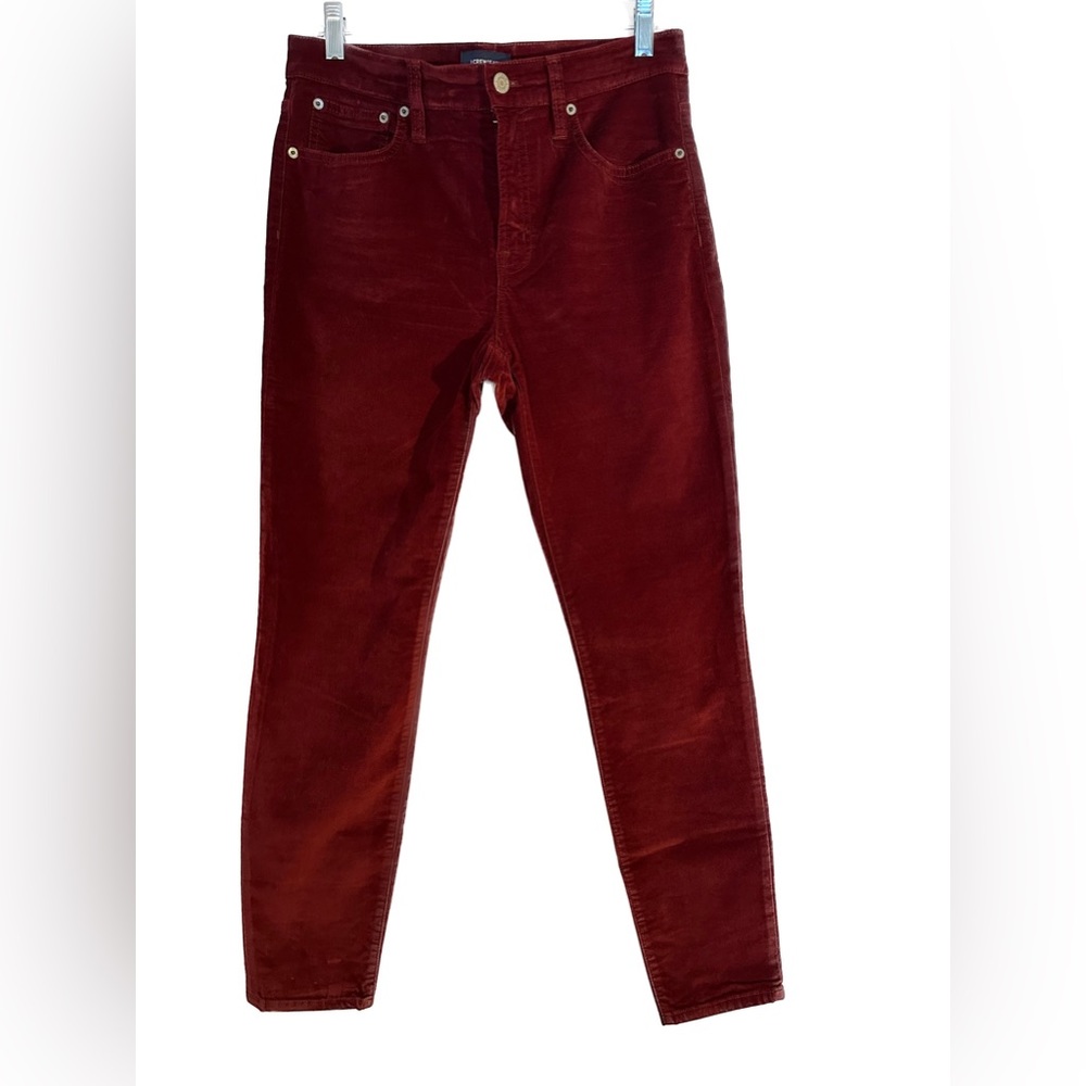 J. Crew “Jeans” Velveteen Pants 29 Maroon